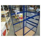 Adjustable Blue Metal Frame Built to Fit Onto Pallets - Perfect for Projects Adjustable Blue Metal Frame Built to Fit Onto Pallets - Perfect for Projects
