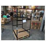 Adjustable Black Metal Frame Built to Fit Onto Pallets - Perfect for Projects Adjustable Black Metal Frame Built to Fit Onto Pallets - Perfect for Projects
