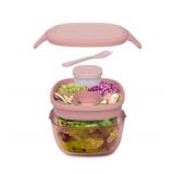 NEW Bentgo All-in-One Tinted Glass Salad Container - Blush Pink NEW Bentgo All-in-One Tinted Glass Salad Container - Blush Pink