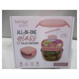 NEW Bentgo All-in-One Tinted Glass Salad Container - Blush Pink NEW Bentgo All-in-One Tinted Glass Salad Container - Blush Pink