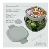NEW Bentgo All-in-One Tinted Glass Salad Container - Soft Khaki Green/Gray NEW Bentgo All-in-One Tinted Glass Salad Container - Soft Khaki Green/Gray