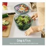 NEW Bentgo All-in-One Tinted Glass Salad Container - Soft Khaki Green/Gray NEW Bentgo All-in-One Tinted Glass Salad Container - Soft Khaki Green/Gray
