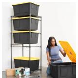 SafeRacks Storage Bin Rack, 5 Tote Capacity, NSF Certified SafeRacks Storage Bin Rack, 5 Tote Capacity, NSF Certified