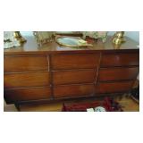 MMC 9 Drawer Dresser with Mirror, 60" x 31.5" x 18" (Contents on top not Included)