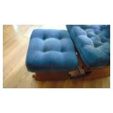 Oak Platform Rocker with Stool