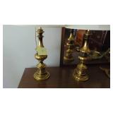 Pair of Brass Lamps