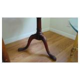 3 Tiered Mahogany Table, 24" Rd x 39"