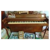 Gulbranson Walnut Piano. (Contents on piano Not included)
