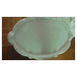 Cream Teapot, Sugar & Creamer and Covered Box