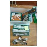 Assorted Silverplate Spoons and Serving Pieces