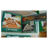 Assorted Silverplate Spoons and Serving Pieces