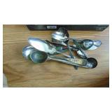 Assorted Silverplate Spoons and Serving Pieces