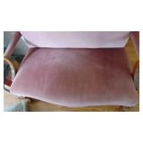 Vintage Looking Settee With Paw Feet, 50" x 45" x 34"
