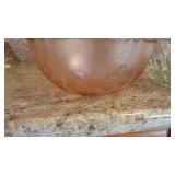 3- Bowls, 1- Crystal, 1-Pink and 1- Amber