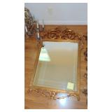 French Style Mirror, 32" x 50" Total