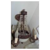 Smaller Single Light with Prisms and Newer 4- Light smaller Chandler 12" x 22"