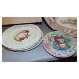 Edward Marshall Boehm Plate Collection 12 Plates with 24Kt Border and Other Misc Plates