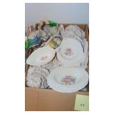 Set of Vintage Rosepoint Pattern China Set