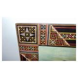 Vintage Oval Mirror as seen and Religious Picture with a Very Usual Frame Design