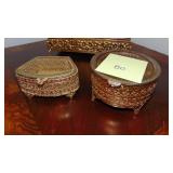 2- Fancy Jewelry Boxes- 1 asis and Hanky Box
