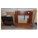 Corner Fireplace with Insert Majestic Vermont, 58" x 44" x 15"