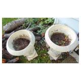 2- Large Fiberglass Urn/Panters