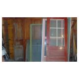 Selection of Vintage and Alum Screen Doors