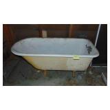 4.5 Ft Vintage Cast Iron Tub with Ball Feet