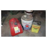 5 Gallon GAs Can, Agsco Can and Havoline Can