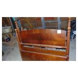 Full Size Vintage Bed with Rails, would make a great bench