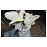 Small Light, Angel Garden Statue and Dove Pedestal Garden Statue