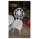 3 Pc Metal Patio Set, 2-Chairs and Table