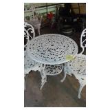 3 Pc Metal Patio Set, 2-Chairs and Table
