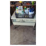 Metal Cart and Weed Killer Plus More