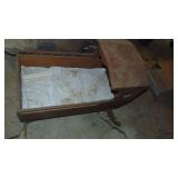 Large Handcrafted Wood Cradle