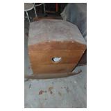 Large Handcrafted Wood Cradle