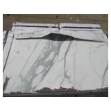 New Polished REAL Italian Marble Tile. Statuario Classico. 2 ft. x 1 ft. 210 sq. ft.