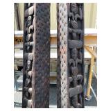 Matching Set of 4 LARGE Relief Carved Bamileke House / Building Posts Matching Set of 4 LARGE Relief Carved Bamileke House / Building Posts