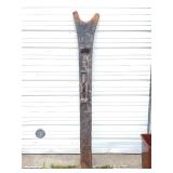 Large Old Dogon House Post w/ Carved Figure Large Old Dogon House Post w/ Carved Figure