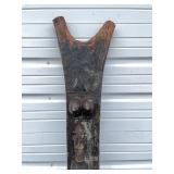 Large Old Dogon House Post w/ Carved Figure Large Old Dogon House Post w/ Carved Figure