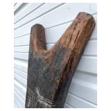 Large Old Dogon House Post w/ Carved Figure Large Old Dogon House Post w/ Carved Figure