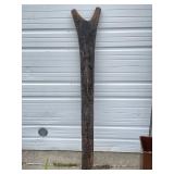Large Old Dogon House Post w/ Carved Figure Large Old Dogon House Post w/ Carved Figure