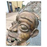 Monumental Bamileke Bronze Royal Processional Sculpture Monumental Bamileke Bronze Royal Processional Sculpture