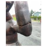 Stunning LARGE Carved Realistic Female Figure w/Upraised Arms Stunning LARGE Carved Realistic Female Figure w/Upraised Arms