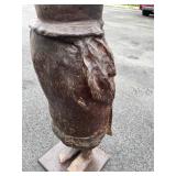 Stunning LARGE Carved Realistic Female Figure w/Upraised Arms Stunning LARGE Carved Realistic Female Figure w/Upraised Arms