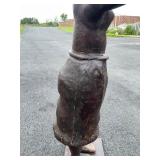 Stunning LARGE Carved Realistic Female Figure w/Upraised Arms Stunning LARGE Carved Realistic Female Figure w/Upraised Arms