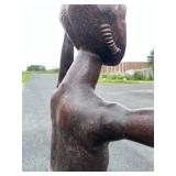 Stunning LARGE Carved Realistic Female Figure w/Upraised Arms Stunning LARGE Carved Realistic Female Figure w/Upraised Arms