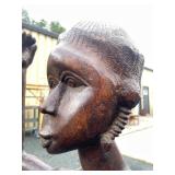 Stunning LARGE Carved Realistic Female Figure w/Upraised Arms Stunning LARGE Carved Realistic Female Figure w/Upraised Arms