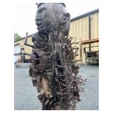 Large Old Bakongo Nkisi Ghanaian Nail Fetish Power Figure Large Old Bakongo Nkisi Ghanaian Nail Fetish Power Figure