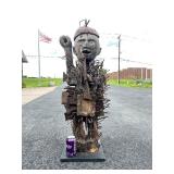 Large Old Bakongo Nkisi Ghanaian Nail Fetish Power Figure Large Old Bakongo Nkisi Ghanaian Nail Fetish Power Figure